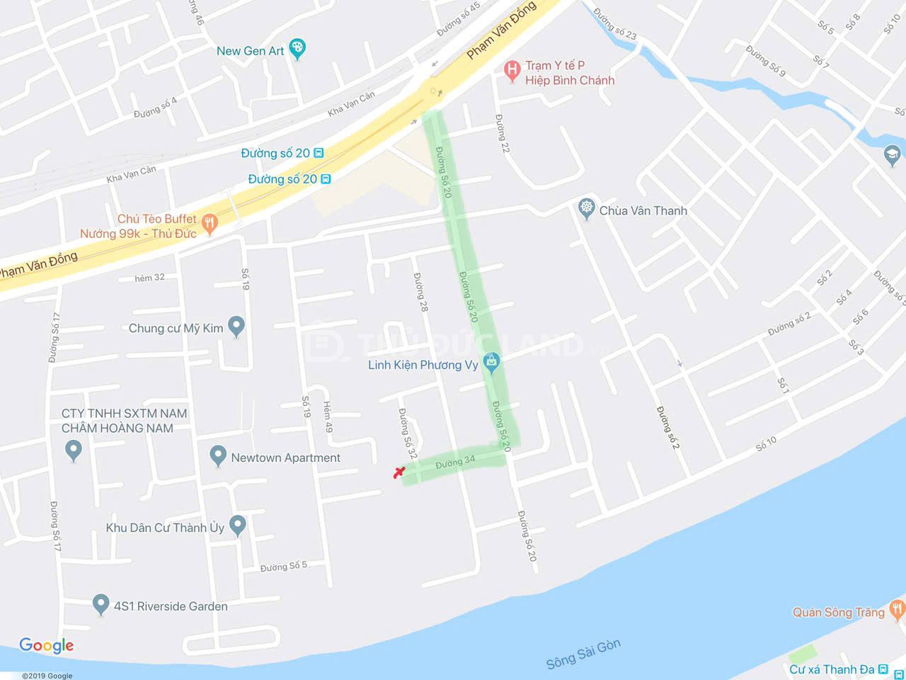 Bán đất mặt tiền Đường 38 Hiệp Bình Chánh, DT 198m2 ngang 11m, sau lưng GigaMall, tiện ích bao vây