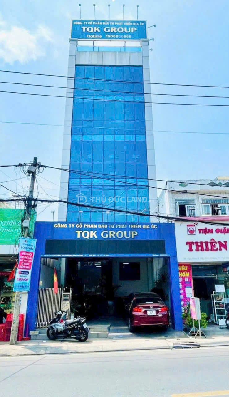 Bán nhà mặt tiền Hiệp Bình, Hiệp Bình Chánh, đường 20m, ngang 6.46m, 7 tầng, Dòng tiền 150 Triệu/Tháng