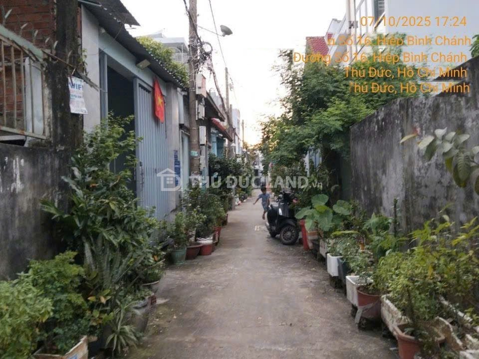 Bán phòng trọ Đường 16, Hiệp Bình Chánh (Thủ Đức) – Dãy trọ 4 phòng, sổ hồng riêng, gần Gigamall - Ảnh 3