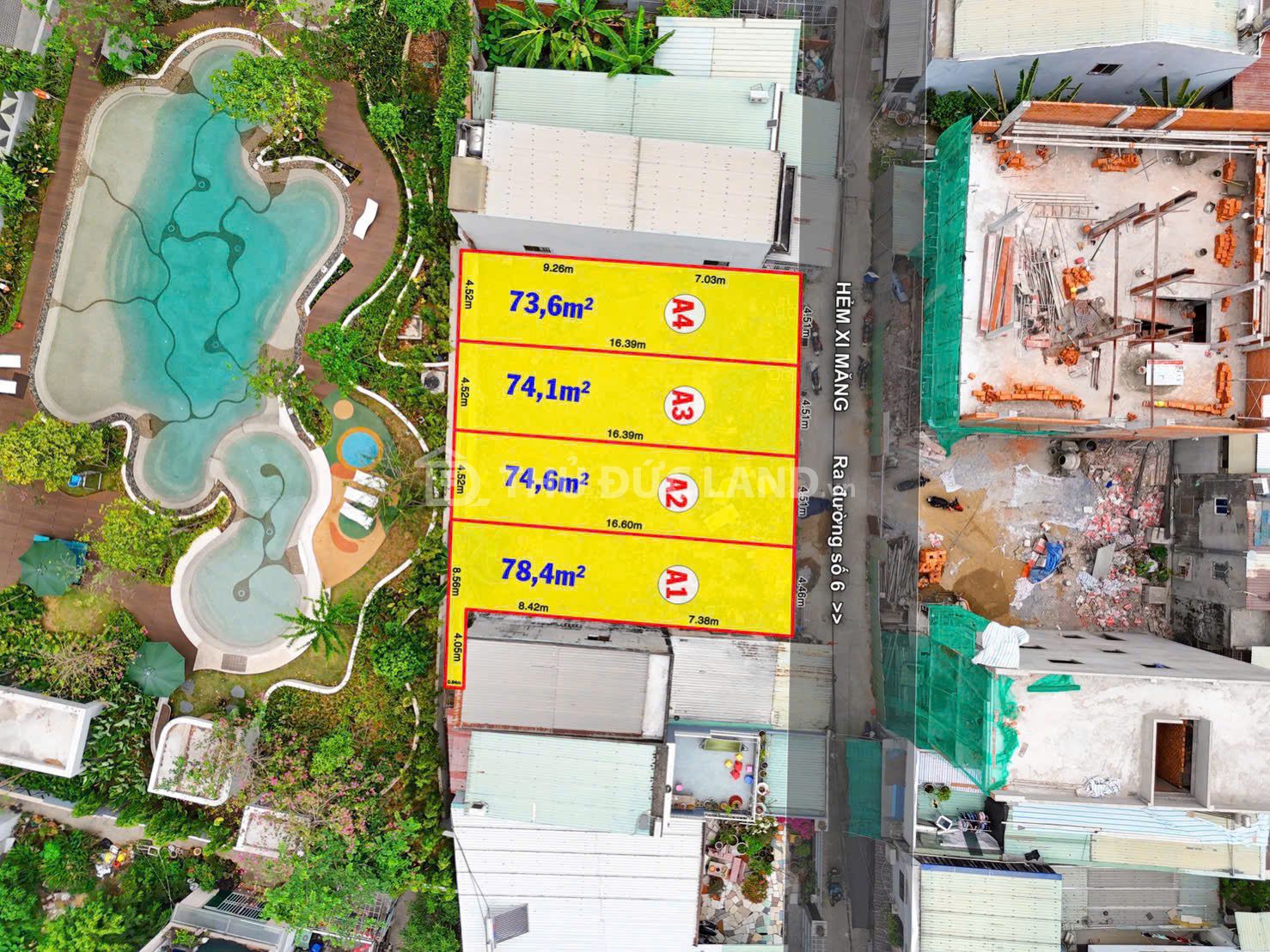Bán đất hẻm Hiệp Bình Phước, Đường 6 – 73.4m² (4.51m x 16.3m), hẻm xe hơi, khu dân cư đông - Ảnh 8
