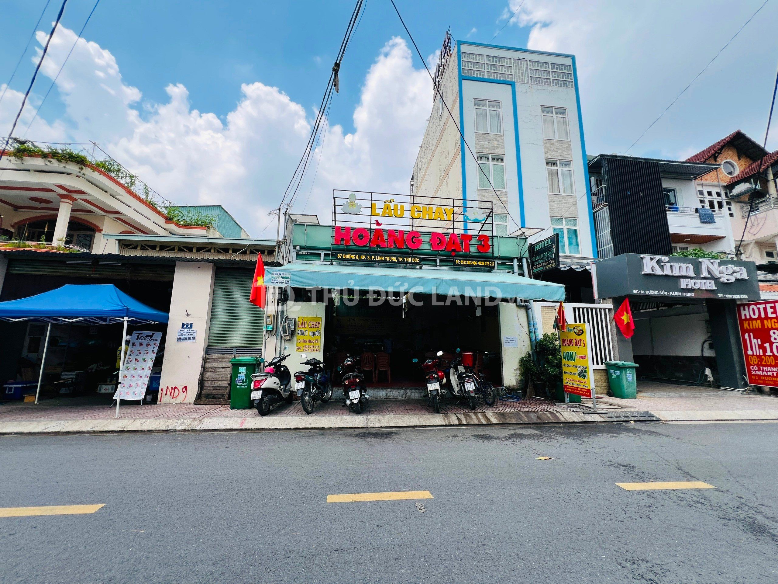 Bán khách sạn Linh Trung, đường 8, DT 126m2 ngang 7m, 5 tầng, sổ hồng hoàn công. Khoán 60 triệu