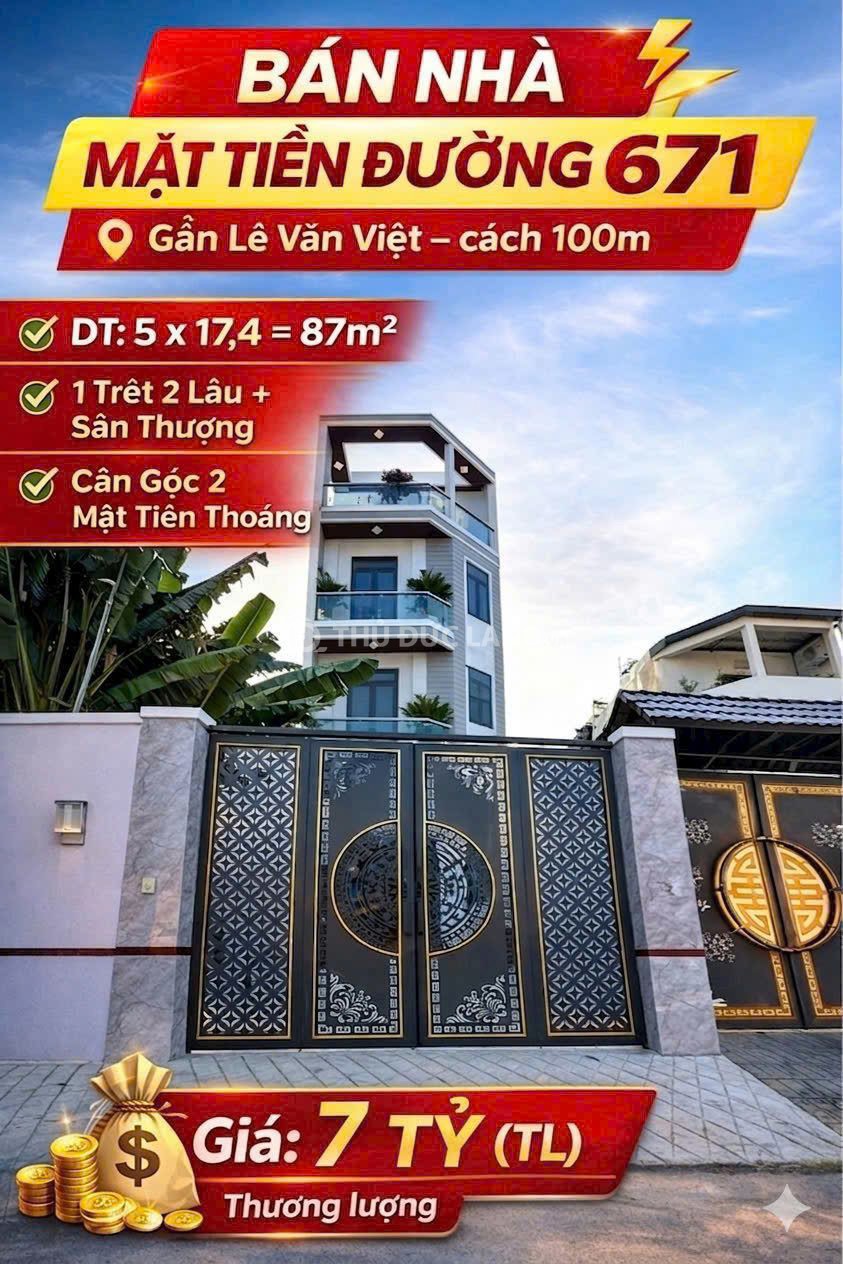 Bán nhà mặt tiền Long Thạnh Mỹ đường 671, DT 58m2 4 tầng, sổ hồng riêng, giá 7 tỷ - Ảnh 5