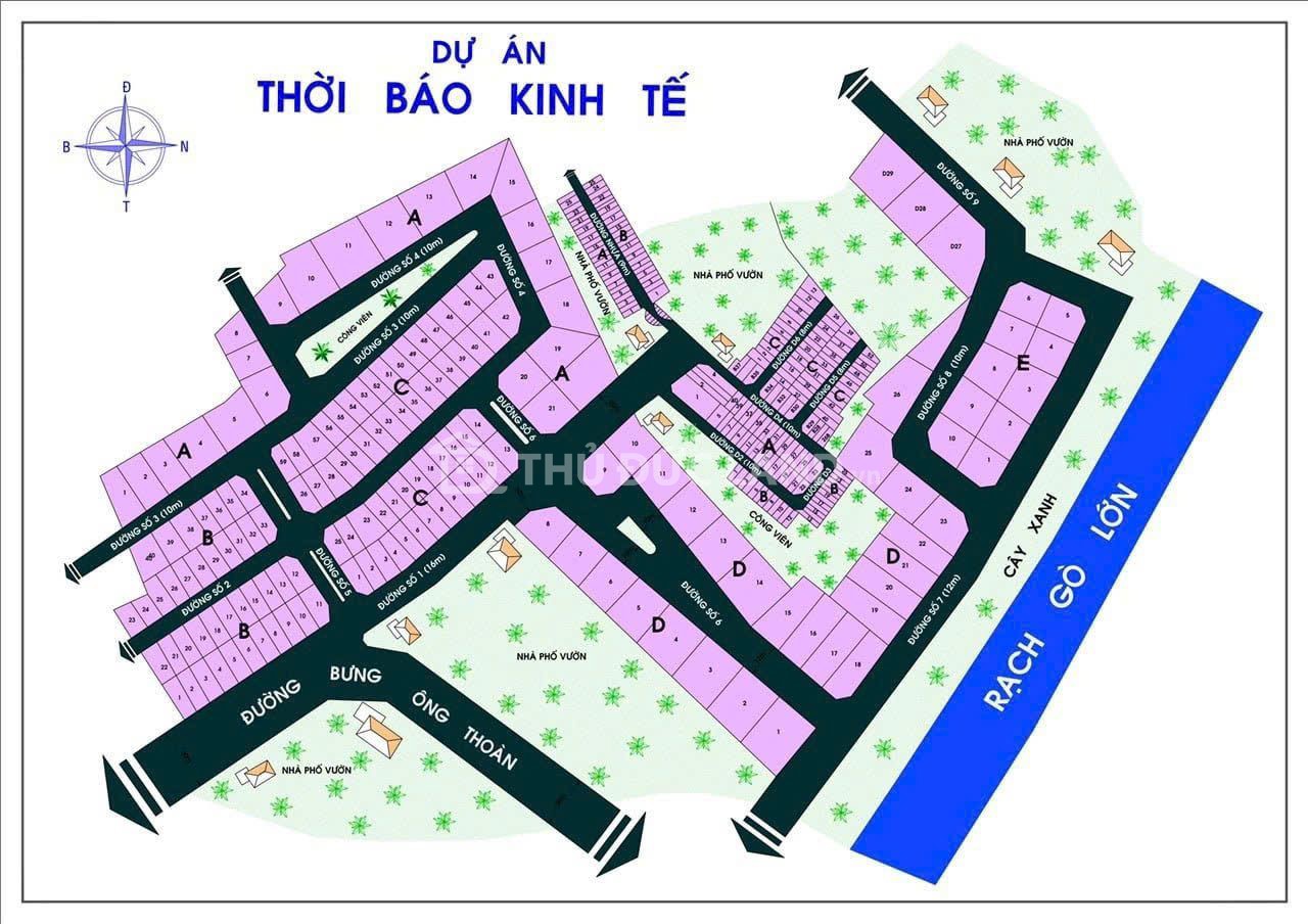 Bán đất mặt tiền Đường 16, KDC Thời Báo Kinh Tế, Phú Hữu. DT 449m2 ngang 20m, đường 12m, giá tốt - Ảnh 6