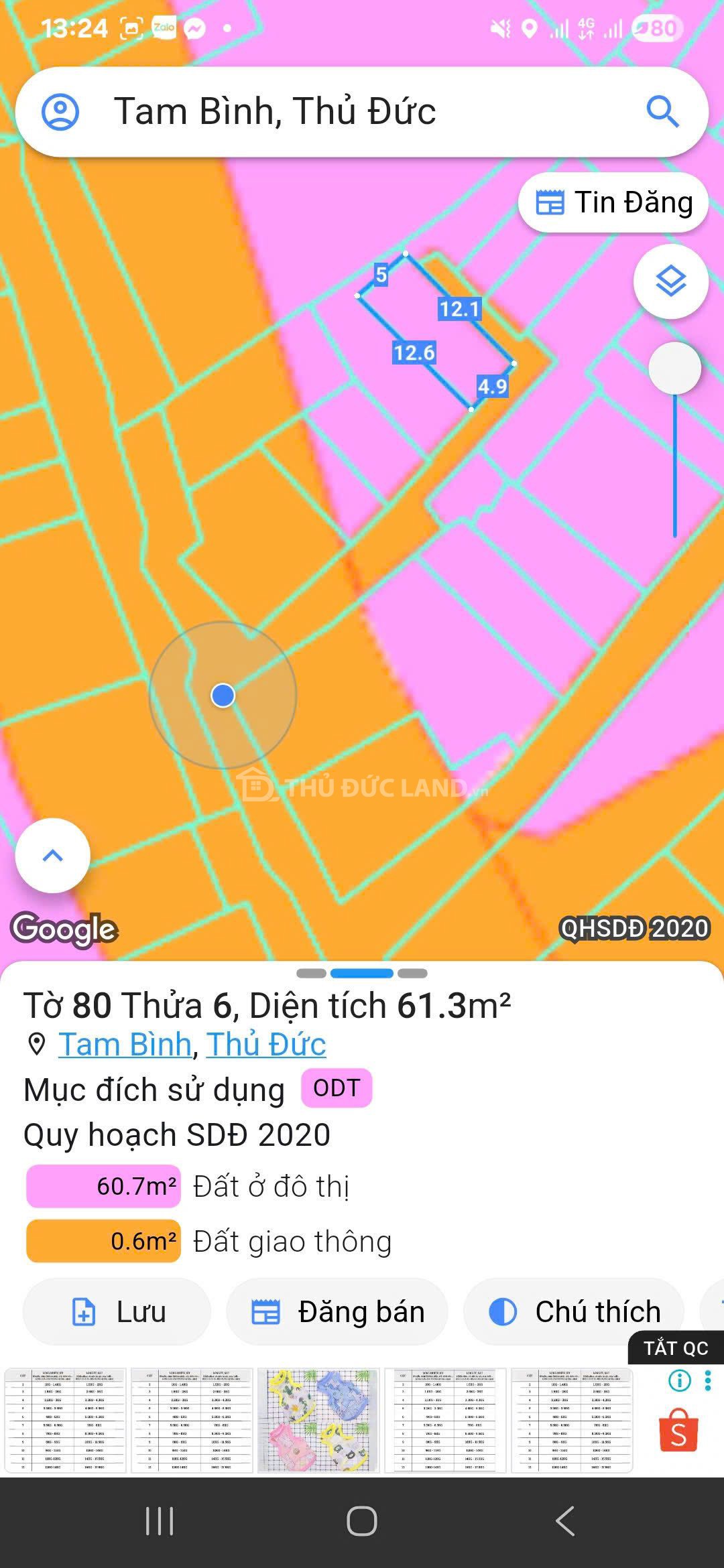 Bán nhà hẻm Tam Châu, Tam Bình, sổ hồng riêng, 61.3m² - Ảnh 5