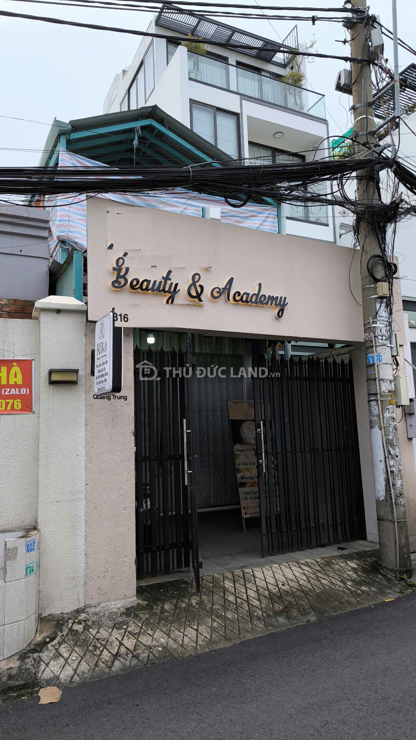 Bán nhà mặt tiền Quang Trung, Tăng Nhơn Phú B, 102.48m² ngang 4, cạnh trường, chợ
