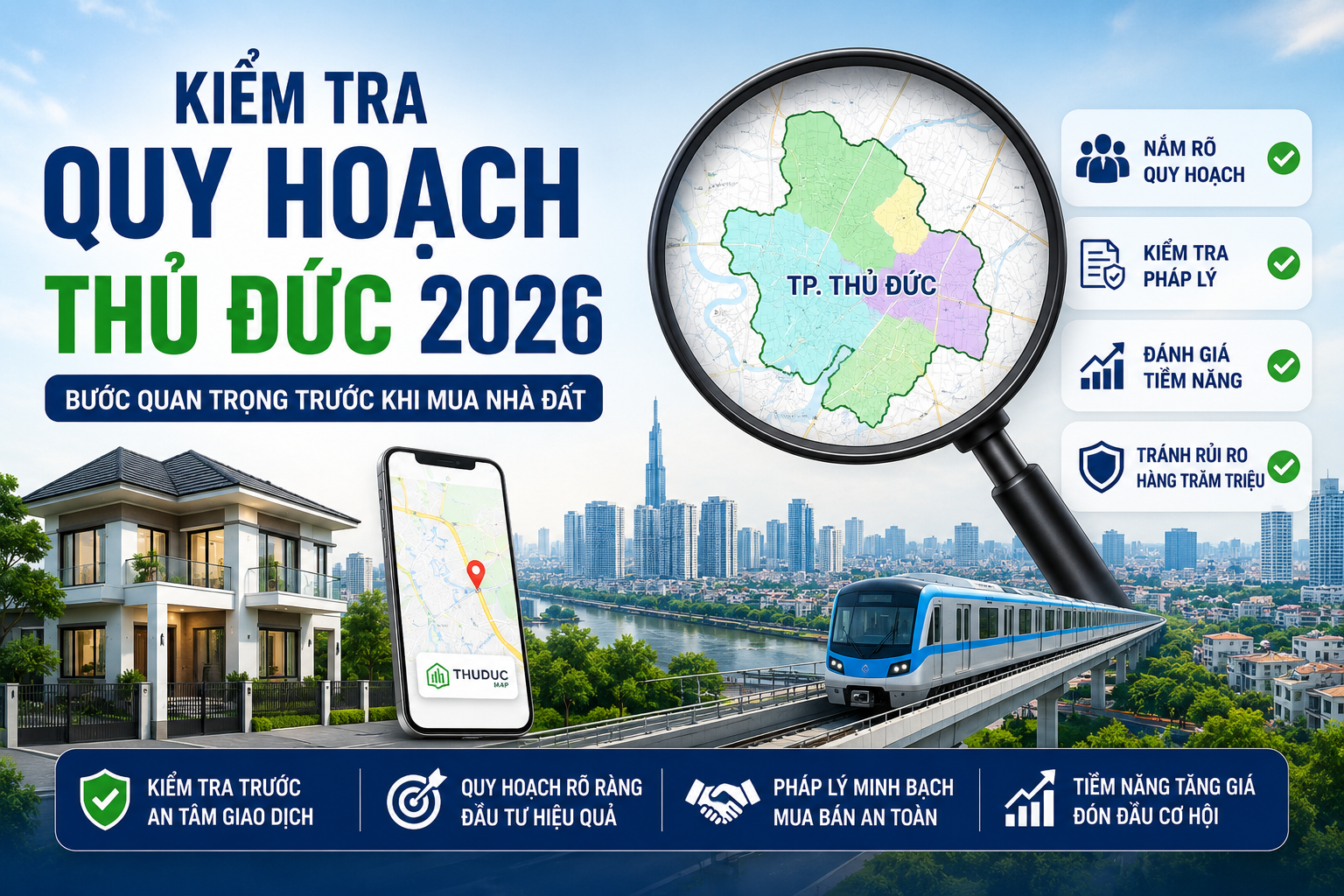 Kiểm Tra Quy Hoạch Thủ Đức Chi Tiết 2026: Hướng Dẫn Chính Xác Để Tránh Mua Nhầm Đất Dính Quy Hoạch